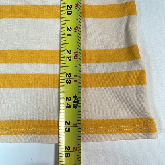 Merona Yellow White Ultimate LS Striped Shirt Top M - Picture 8 of 9